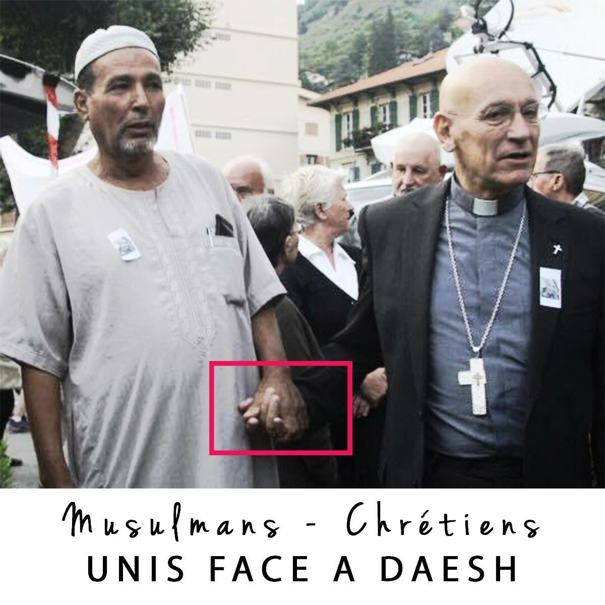 Après l'attentat de St Etienne du Rouvray, ce prêtre et cet imam s'unissent face à la barbarie. 